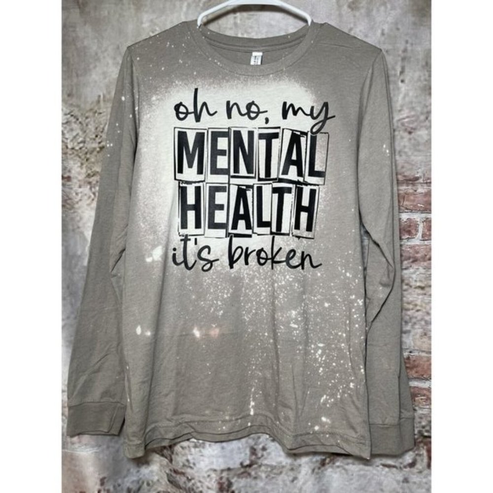 New Custom Made Unisex Graphic Shirt with Free Shipping - Mental Health